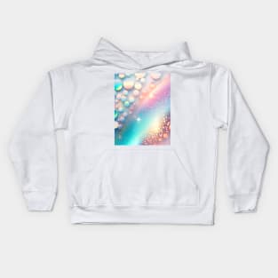 Iridescent Holographic Pastel Glitter Kids Hoodie